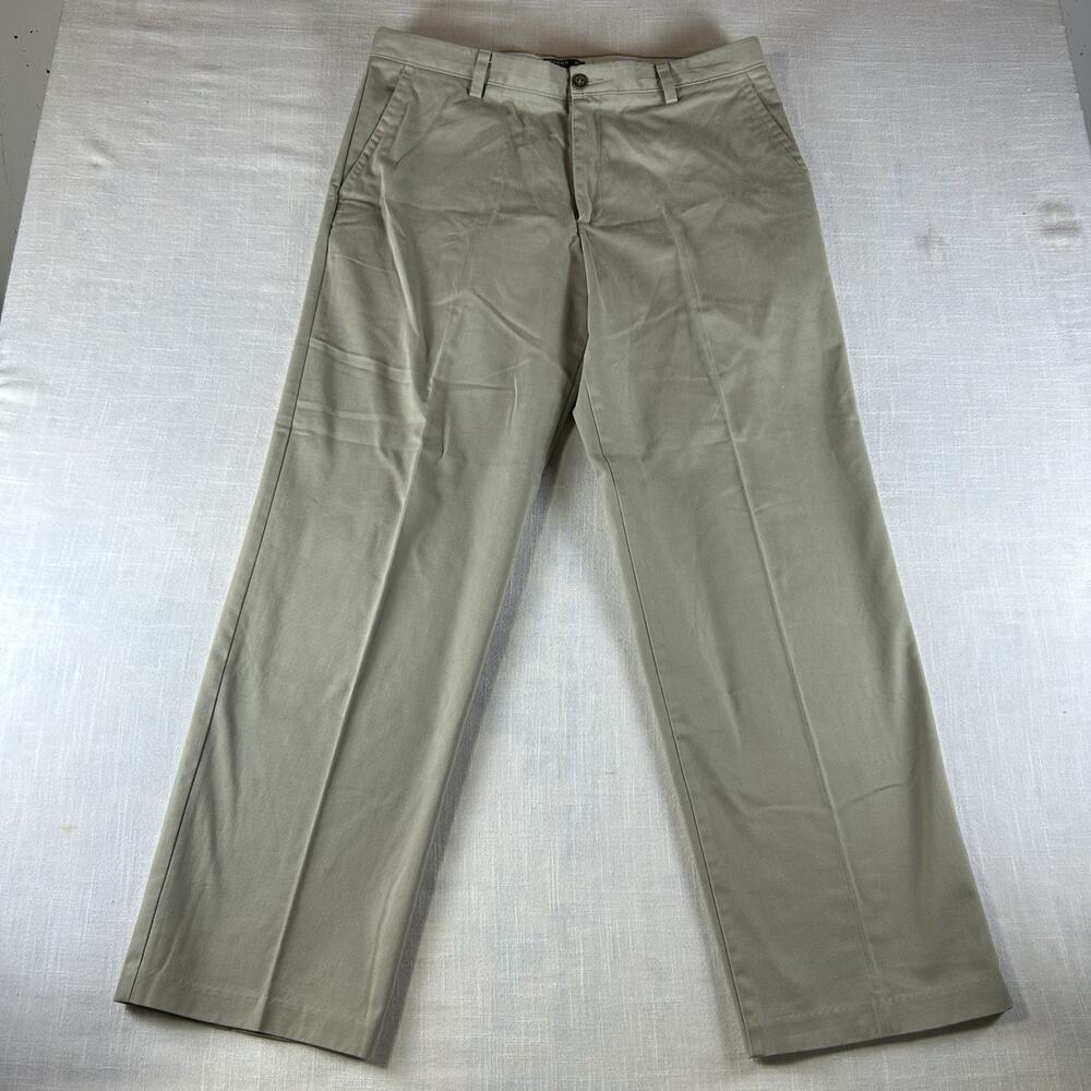 Dockers D3 Easy Care Flat Front Casual Pants Men’s 36x32‎ (measures 31.5”) Khaki